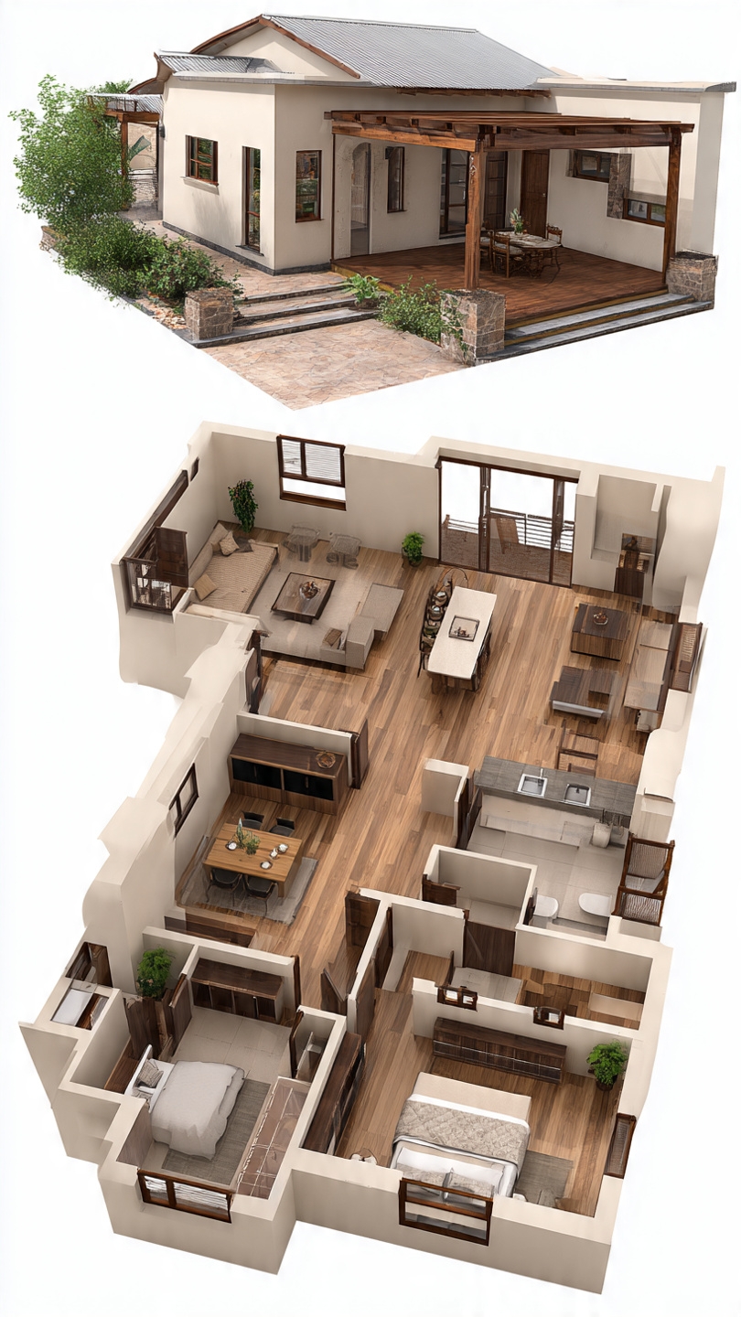 Before renovation original state by FAB INTERIORS Nairobi